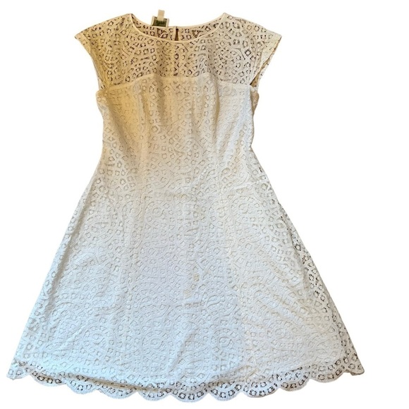 Donna Morgan Dresses & Skirts - White Lace Graduation Dress by Donna Morgan in Size 10